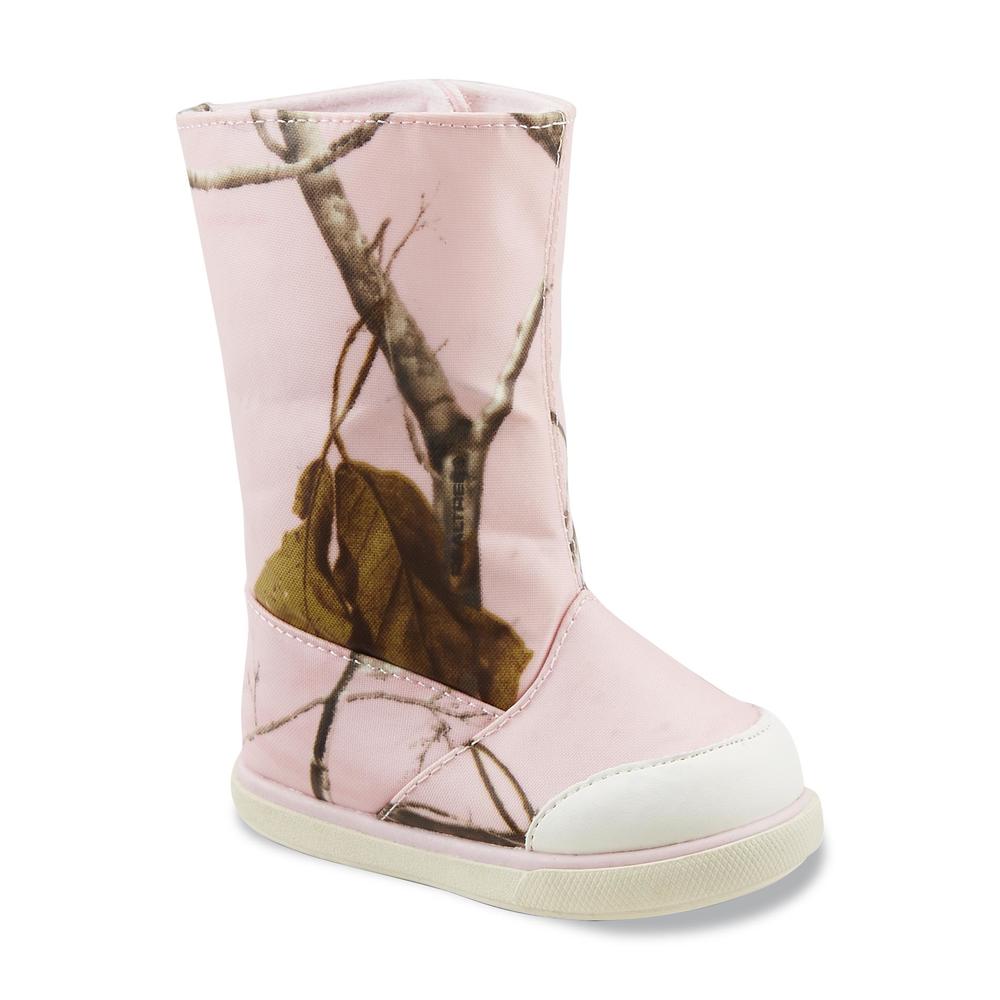 Natural Steps Toddler Girl's Lawson Pink/Camo Boot