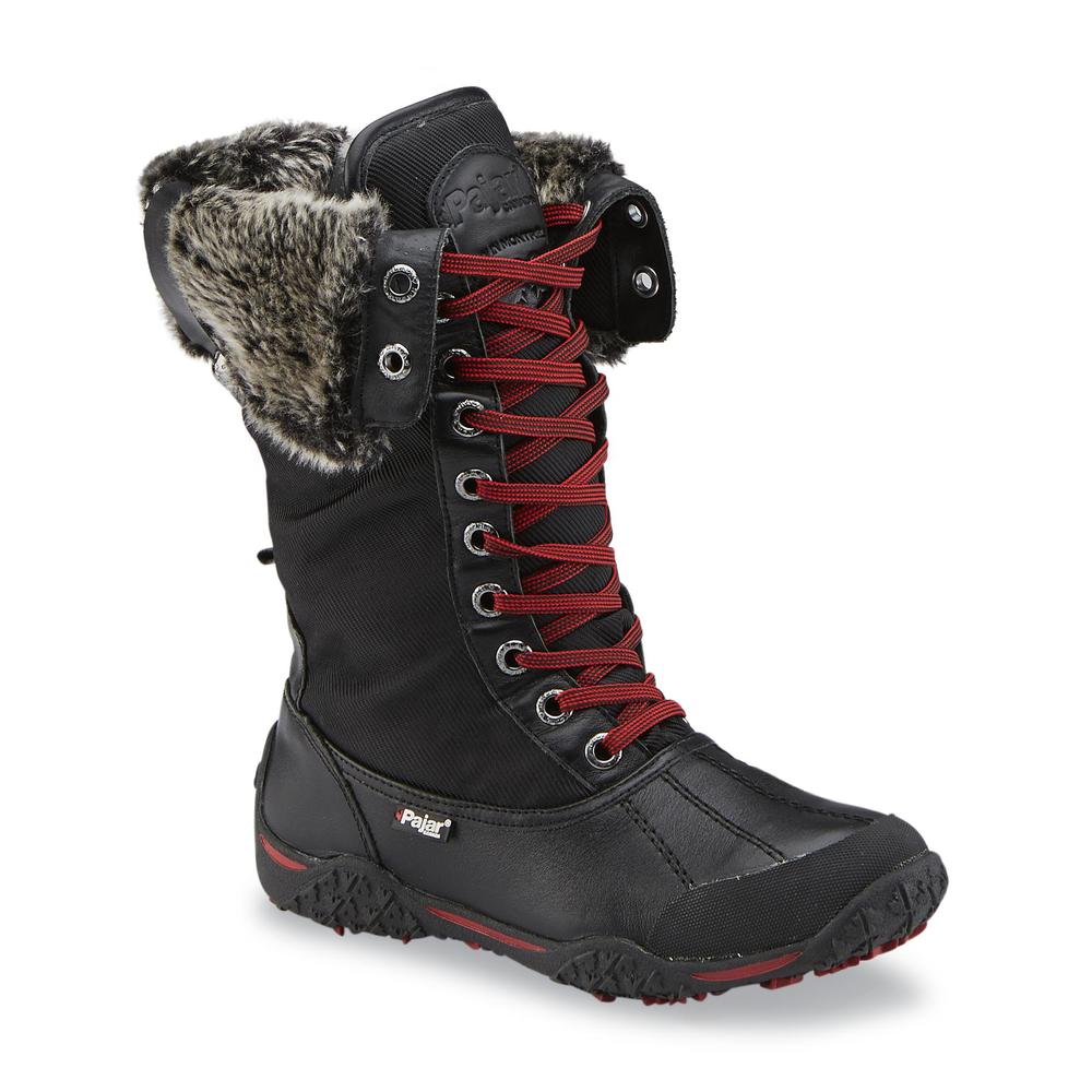 Pajar® Women's Garland Black/Red Waterproof Winter Boot