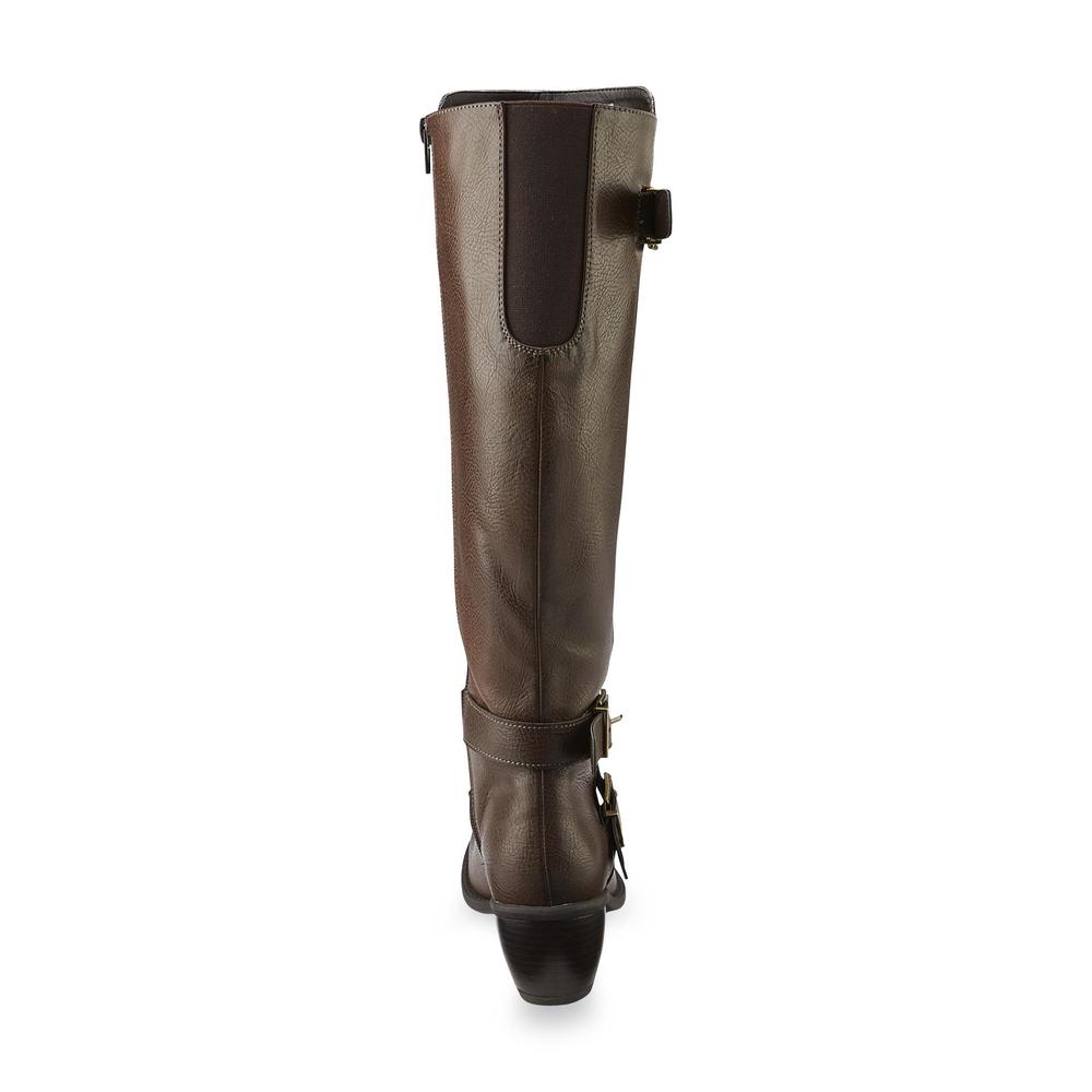 Madeline Women's Dig Up Riding Boot - Dark Brown