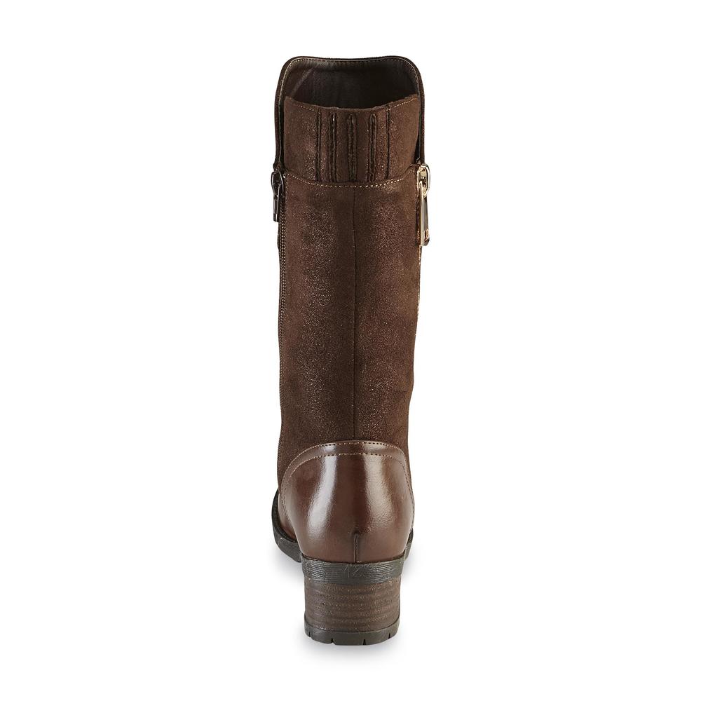 GC Shoes Women's Isabella Brown Mid-Calf Boot