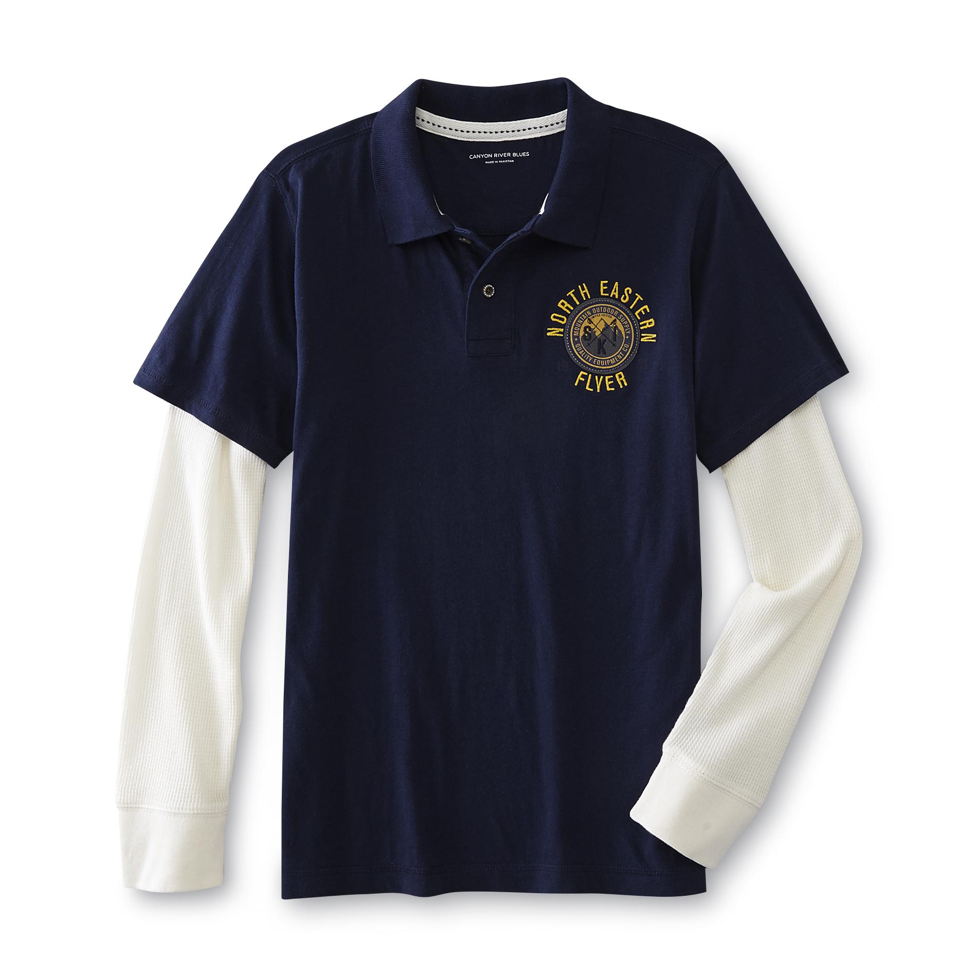 Canyon River Blues Boy's Layered-Look Polo Shirt