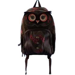 Bongo Geomtric Brown & Cream Tribal Print Backpack, School Travel Fashion Bag