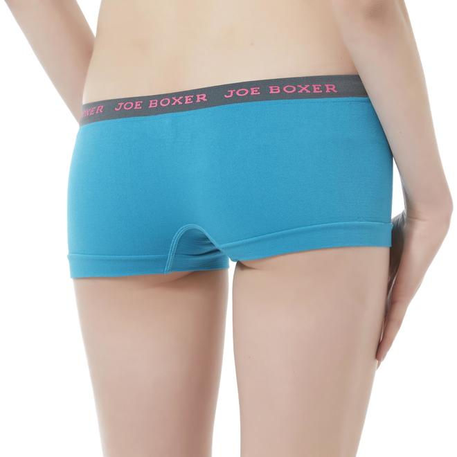 Joe Boxer Juniors' Seamless Boy Short Panties Colorblock