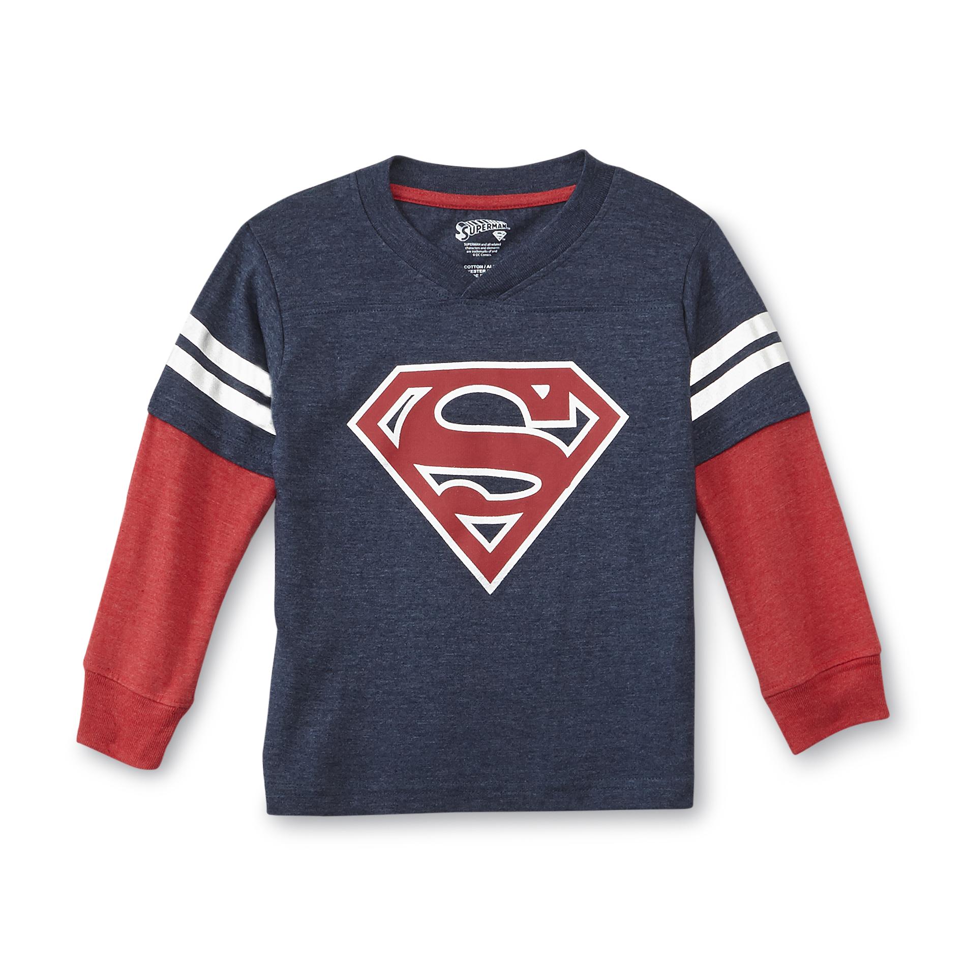 DC Comics Superman Toddler Boy's Long-Sleeve Shirt