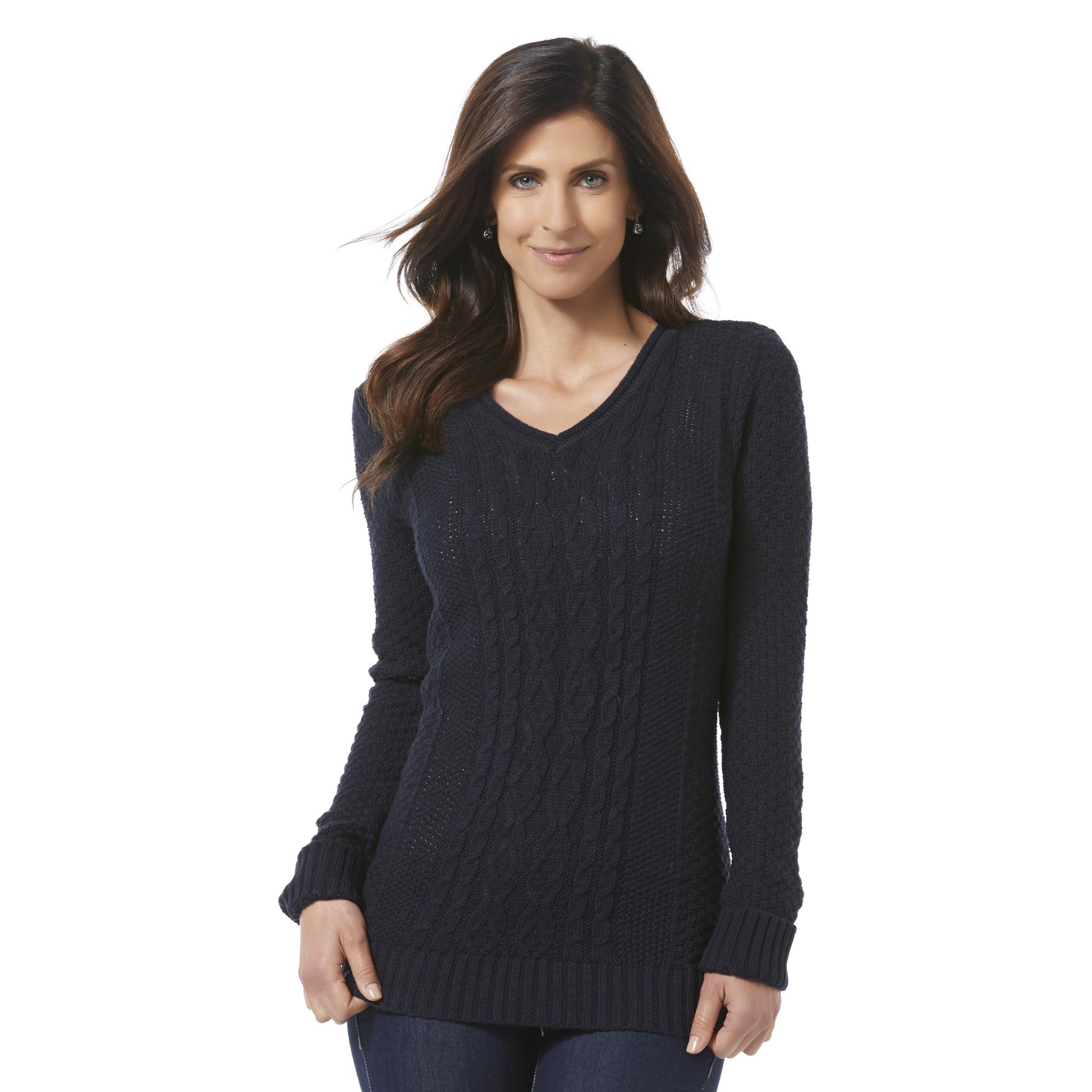 Laura Scott Women's Cable Knit Sweater