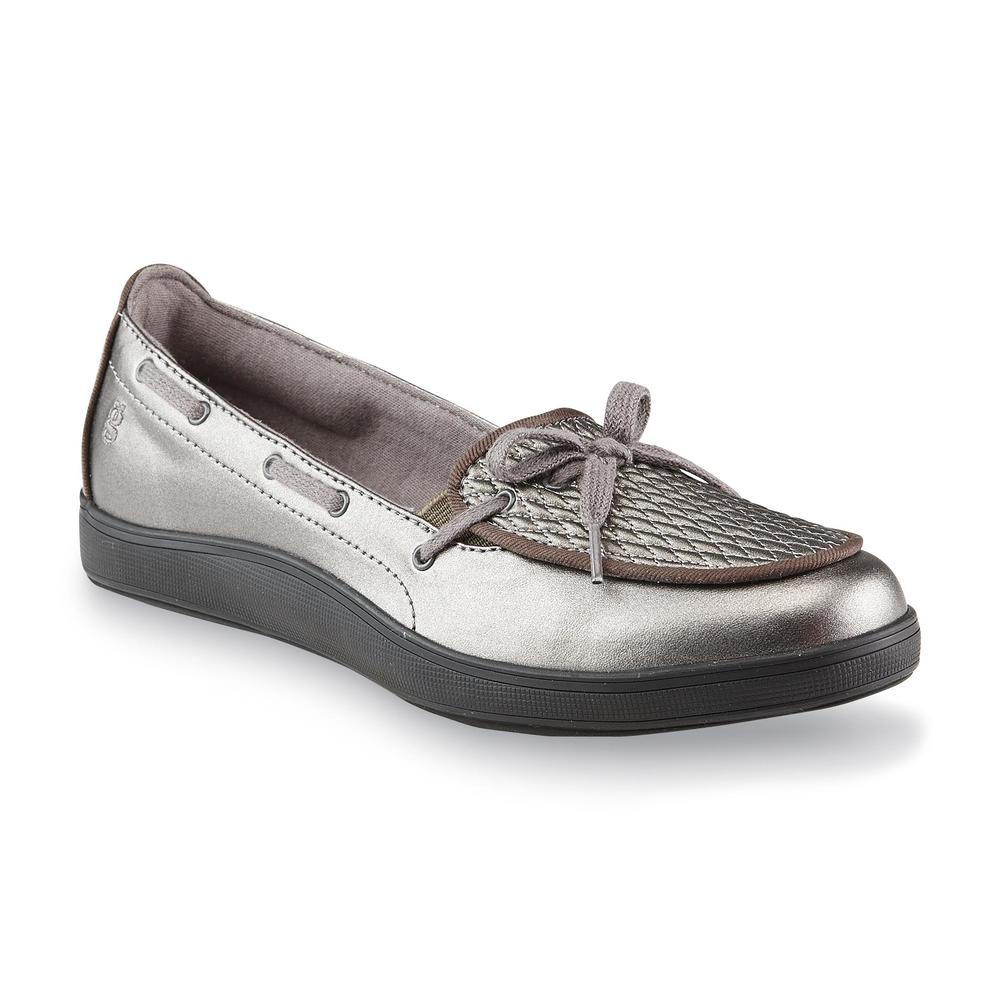 Grasshoppers Women's Windham Silver Loafer - Wide Width Available