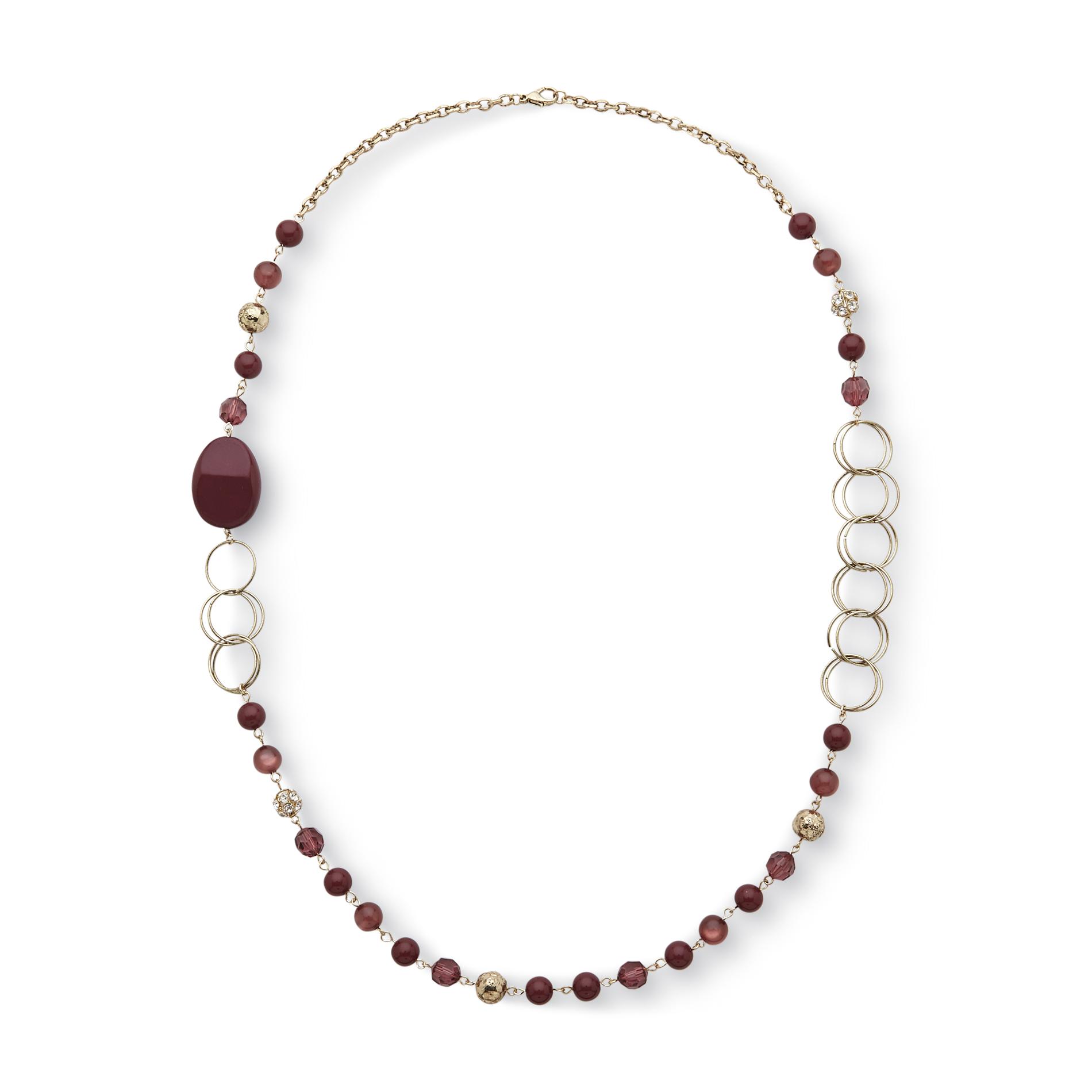 Jaclyn Smith Women's Goldtone Beaded Necklace