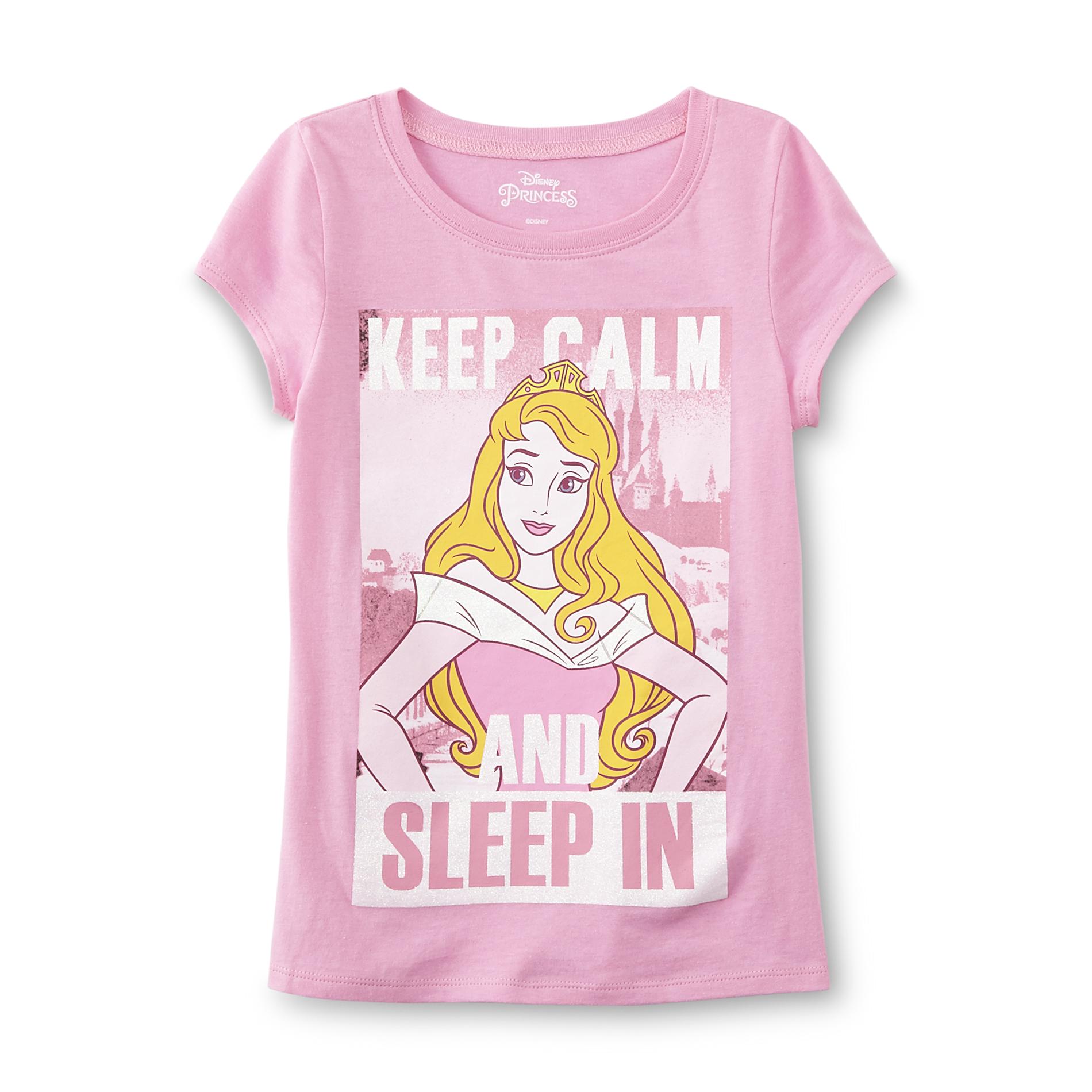 Disney Sleeping Beauty Girl's Graphic T-Shirt - Sleep In