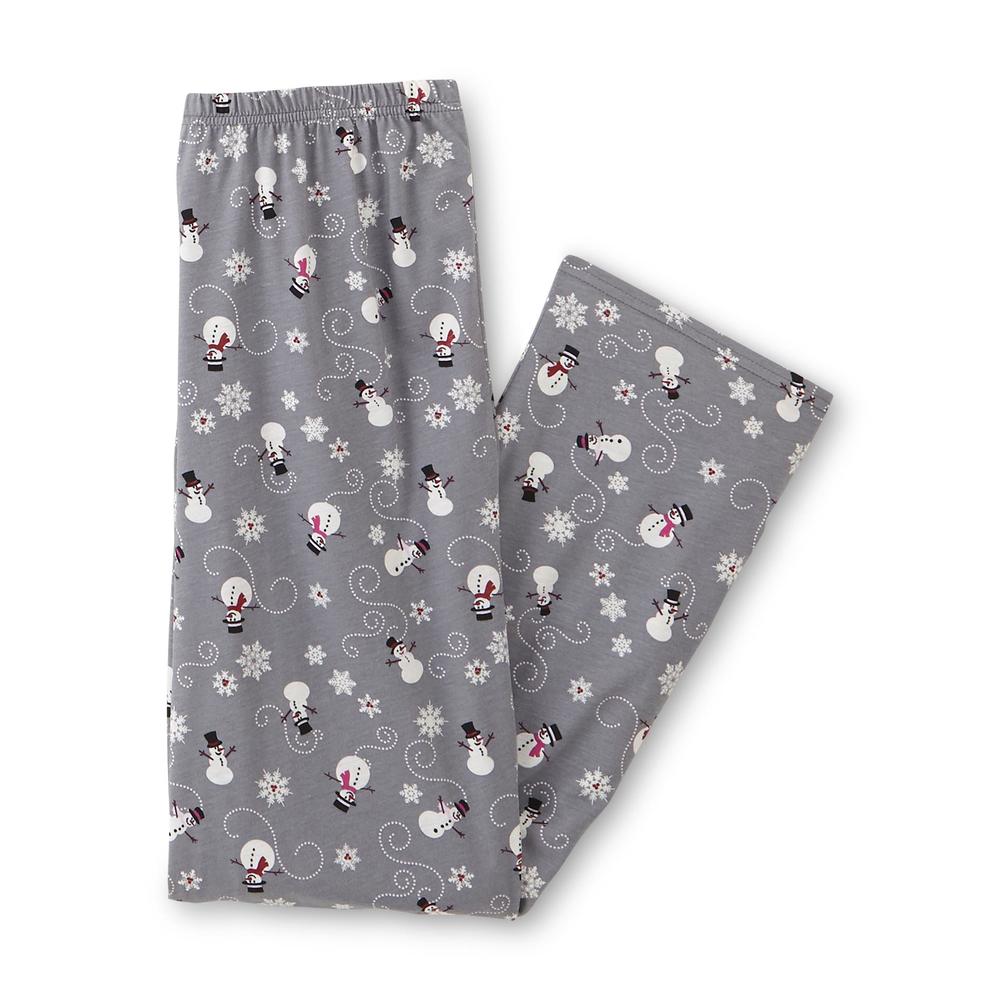 Laura Scott Women's Snowman Pajama Top & Pants