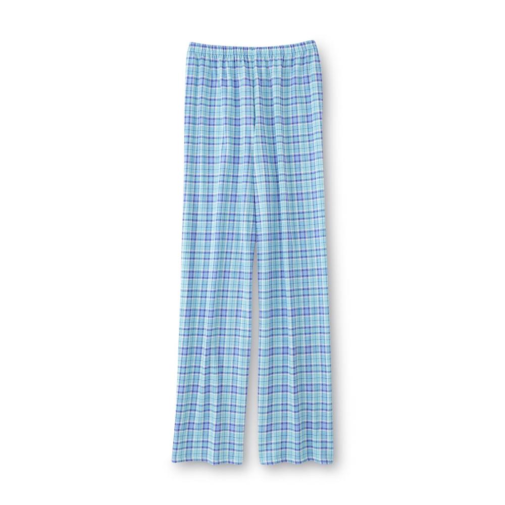 Laura Scott Women's Plaid Pajama Top & Pants