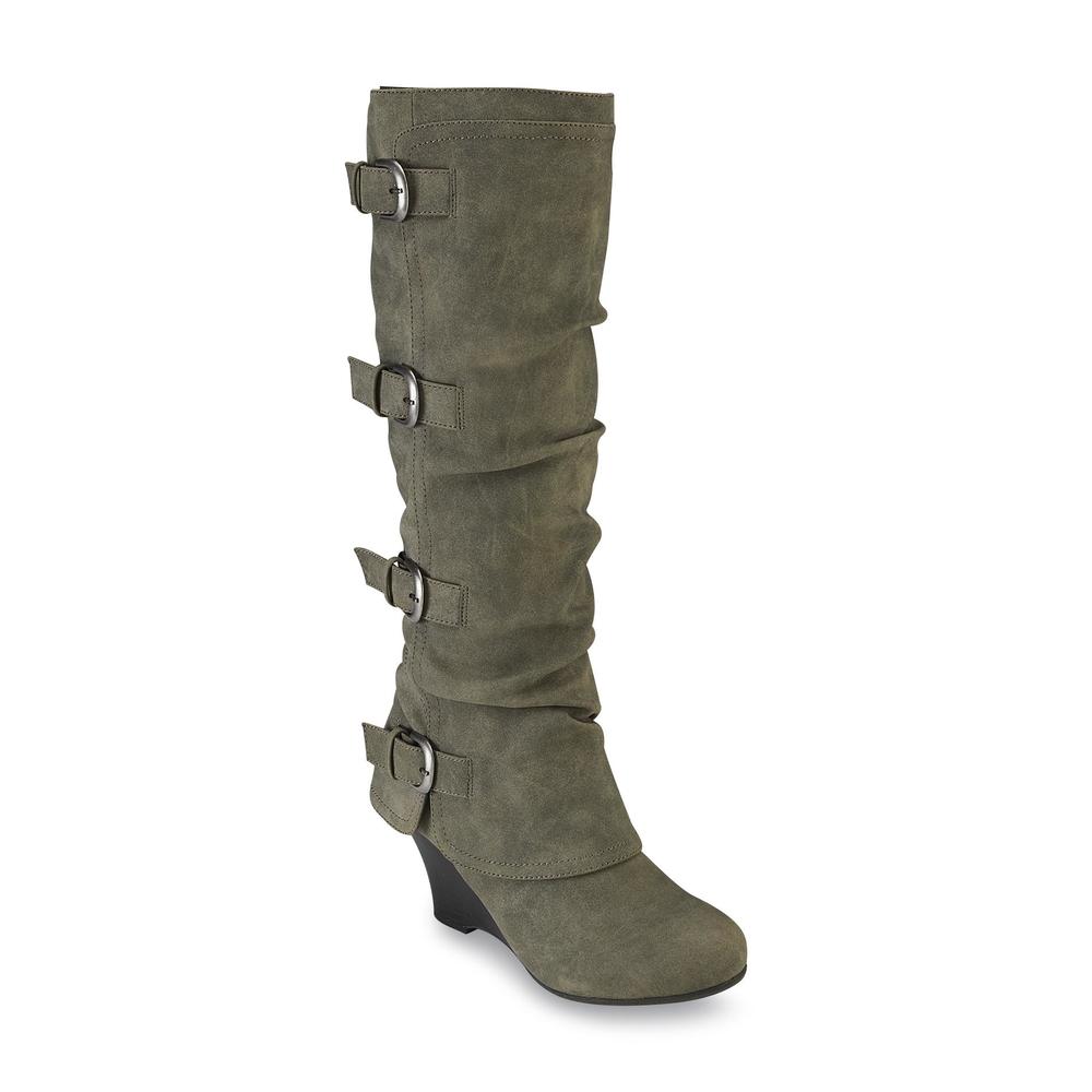 Unionbay Women's Ruth Gray Slouch Boot