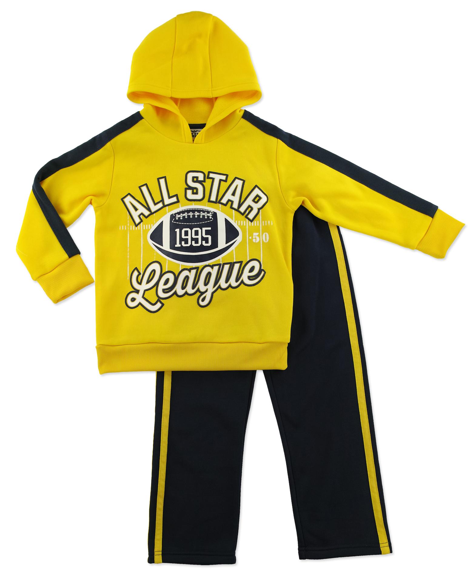 Little Rebels Boy's Graphic Hoodie & Athletic Pants - All Star League