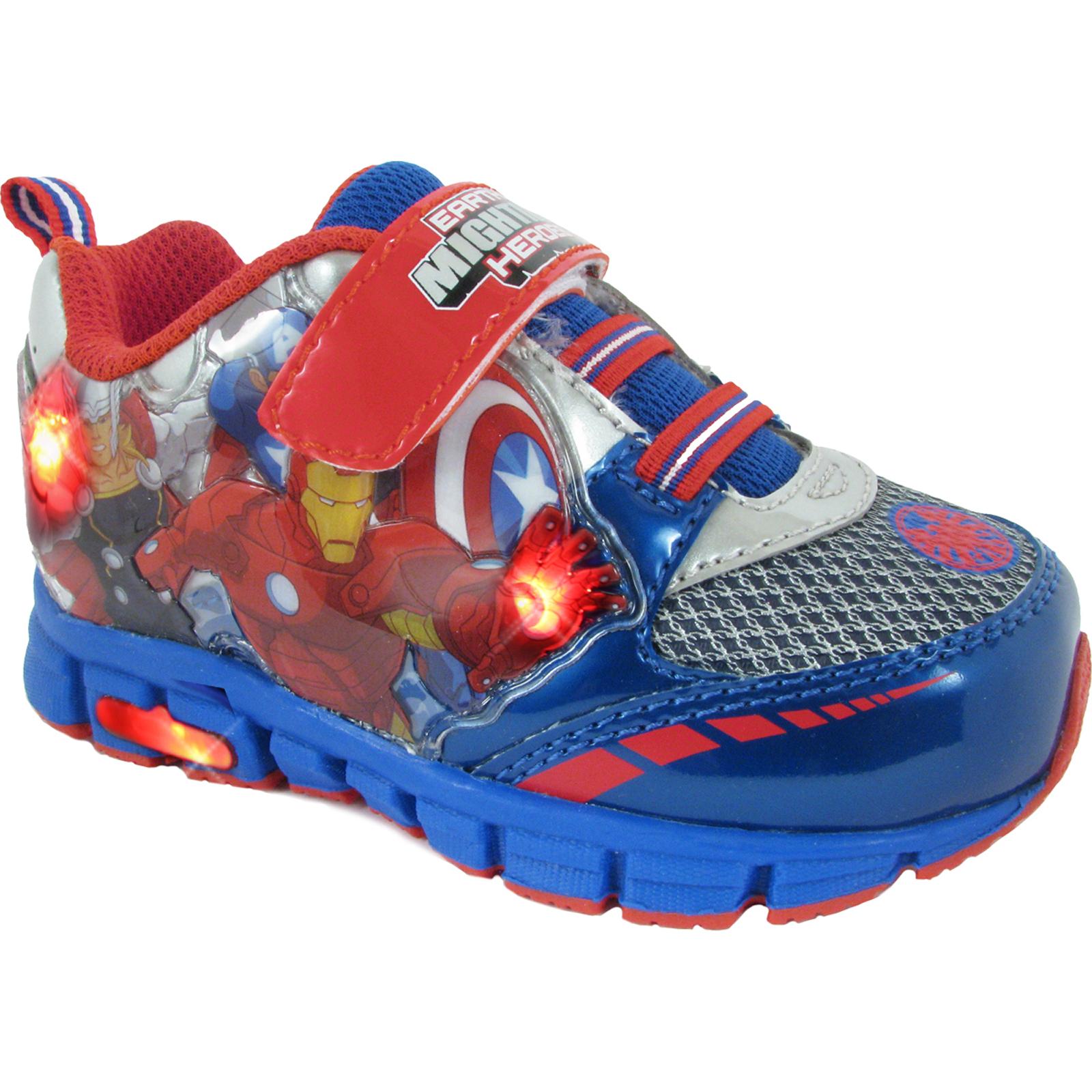 Marvel The Avengers Toddler Boy's Blue/Red/White Light-Up Sneaker