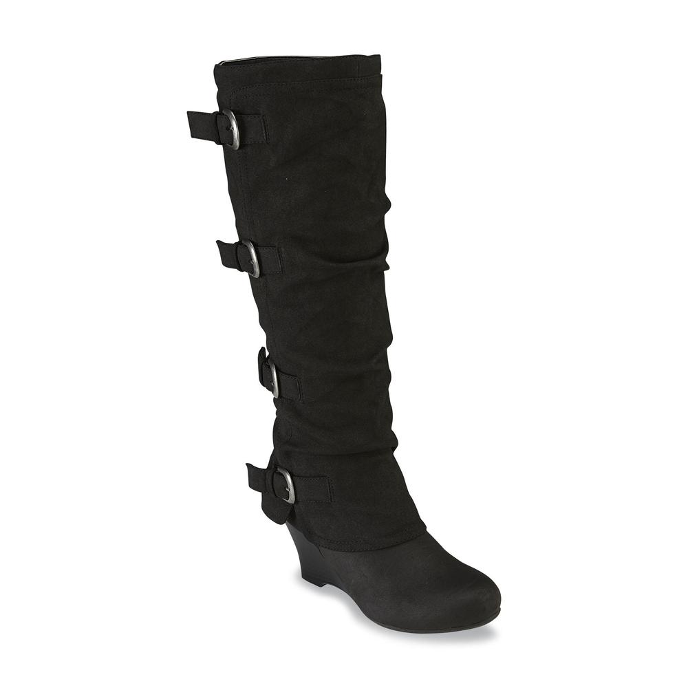 Unionbay Women's Ruth Black Slouch Boot