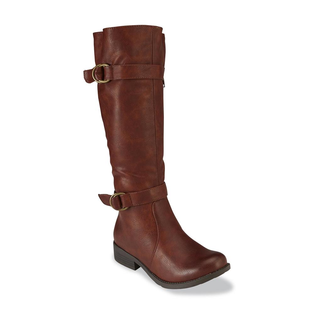 2 Lips Too Women's Too Janelle Extended-Calf Riding Boot - Brown