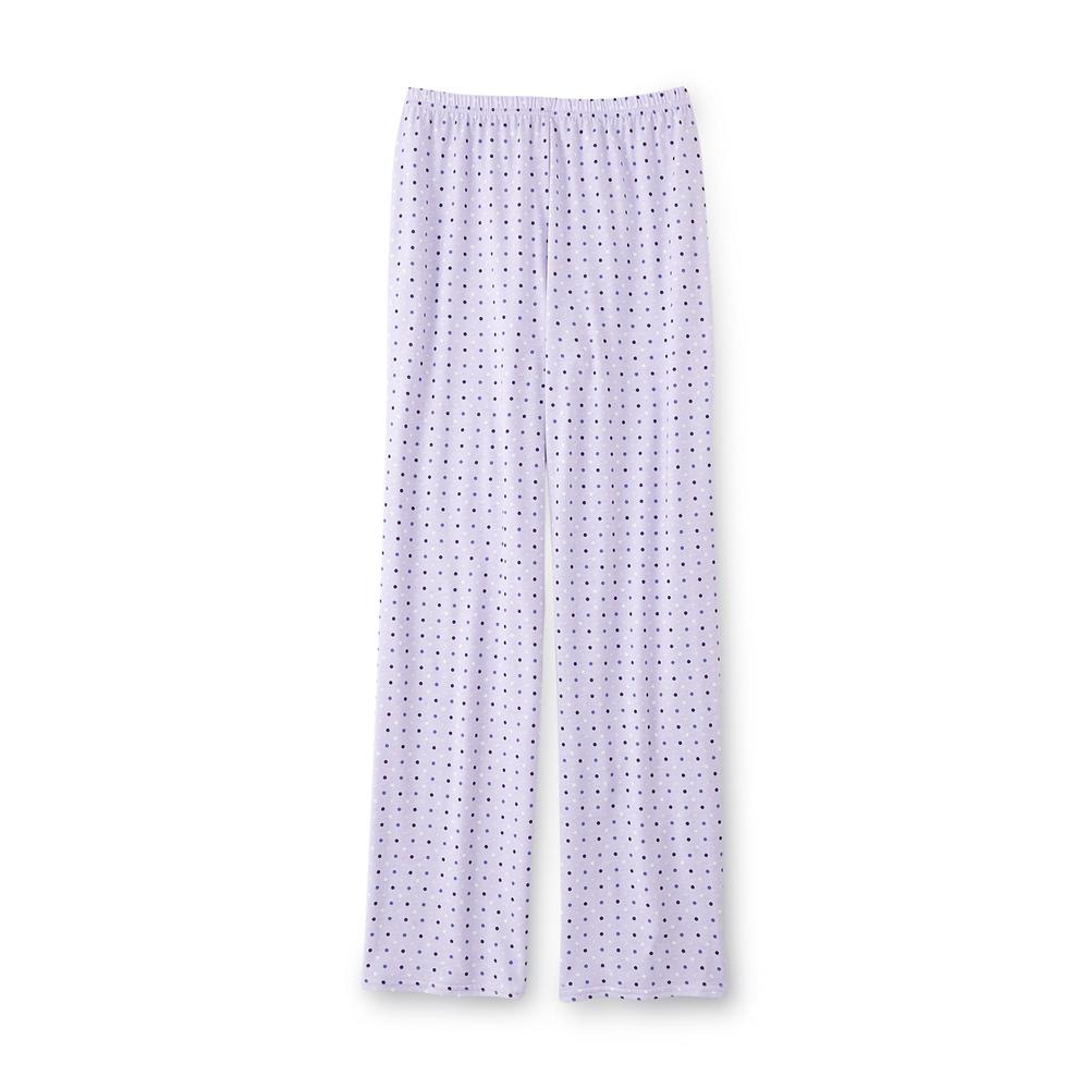 Laura Scott Women's Polka Dot Pajama Top & Pants
