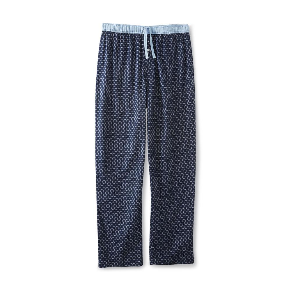 Basic Editions Men's Big & Tall Poplin Pajama Pants - Foulard