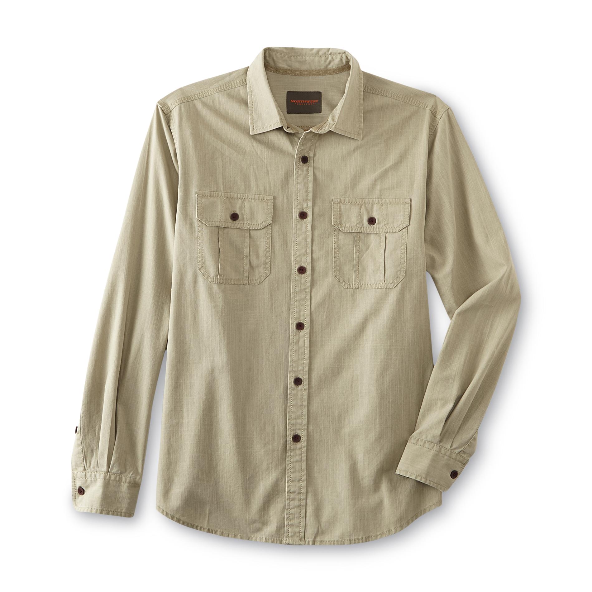 Northwest Territory Men's Crosshatch Button-Front Shirt