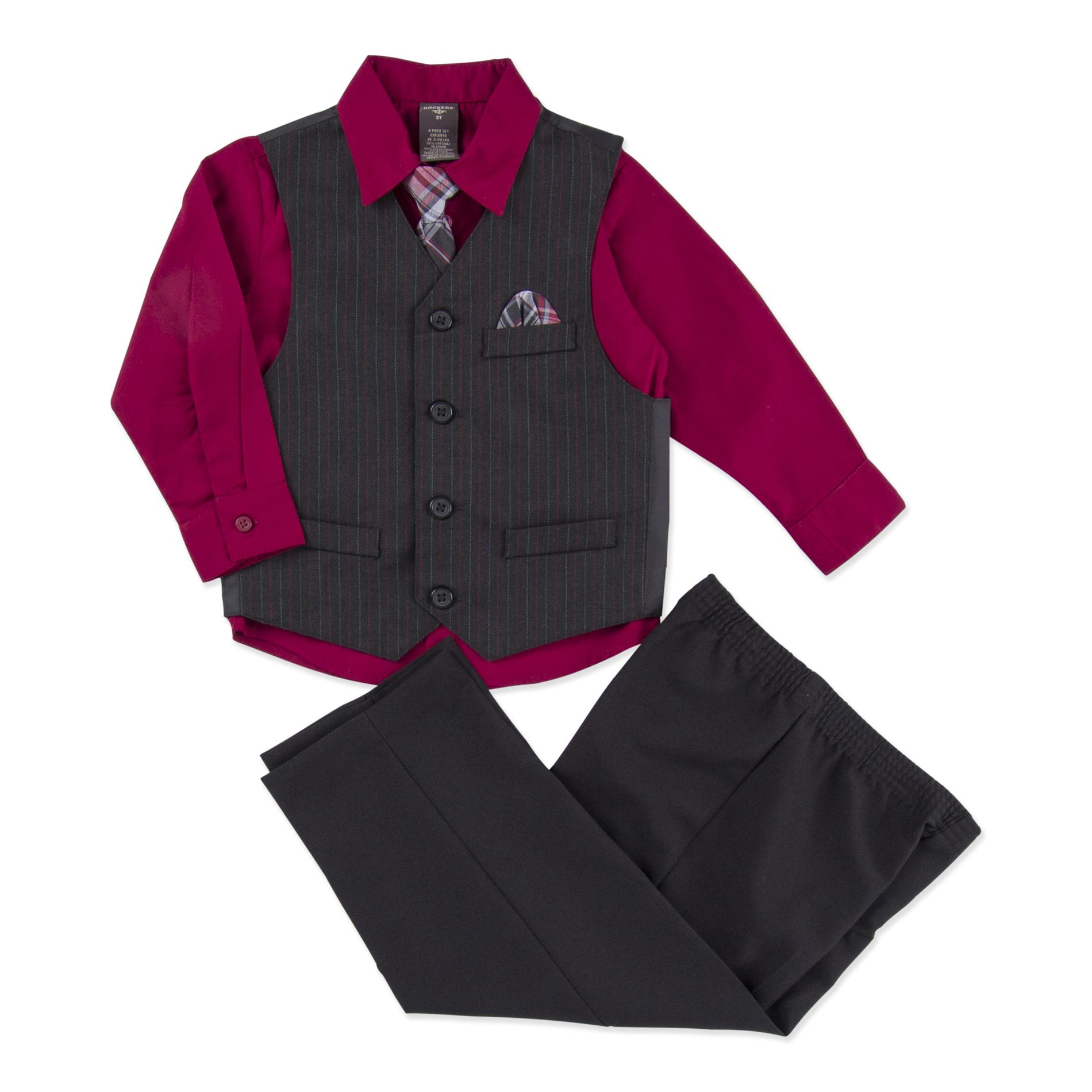 Dockers Infant & Toddler Boy's Dress Shirt  Vest  Necktie & Pants