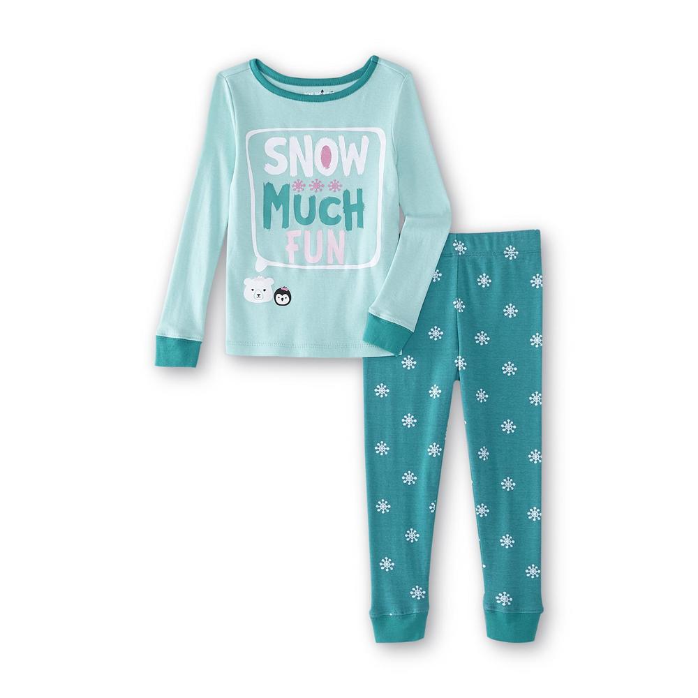 Joe Boxer Infant & Toddler Girl's 2-Pairs Pajamas - Snow Much Fun
