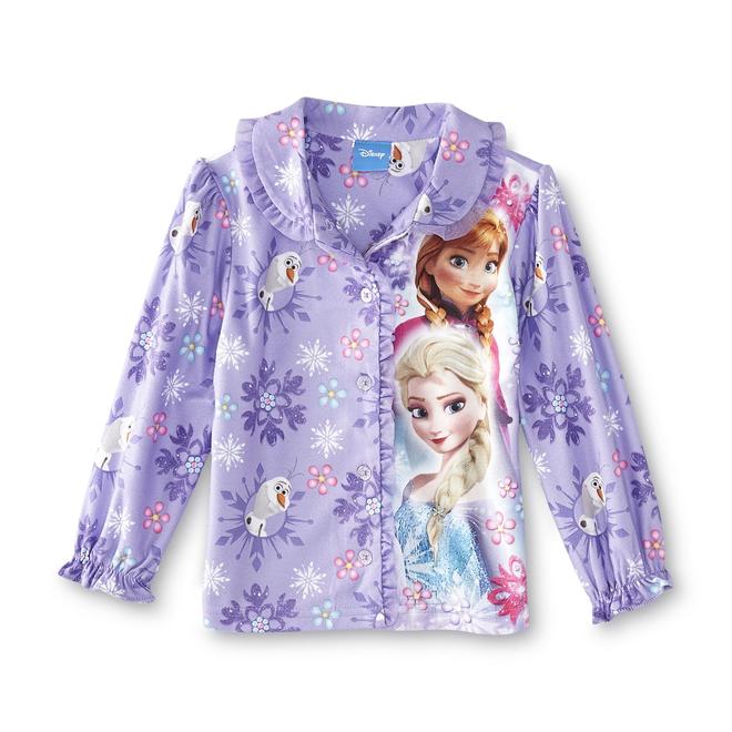 Disney Frozen Toddler Girl's Flannel Pajamas Anna & Elsa