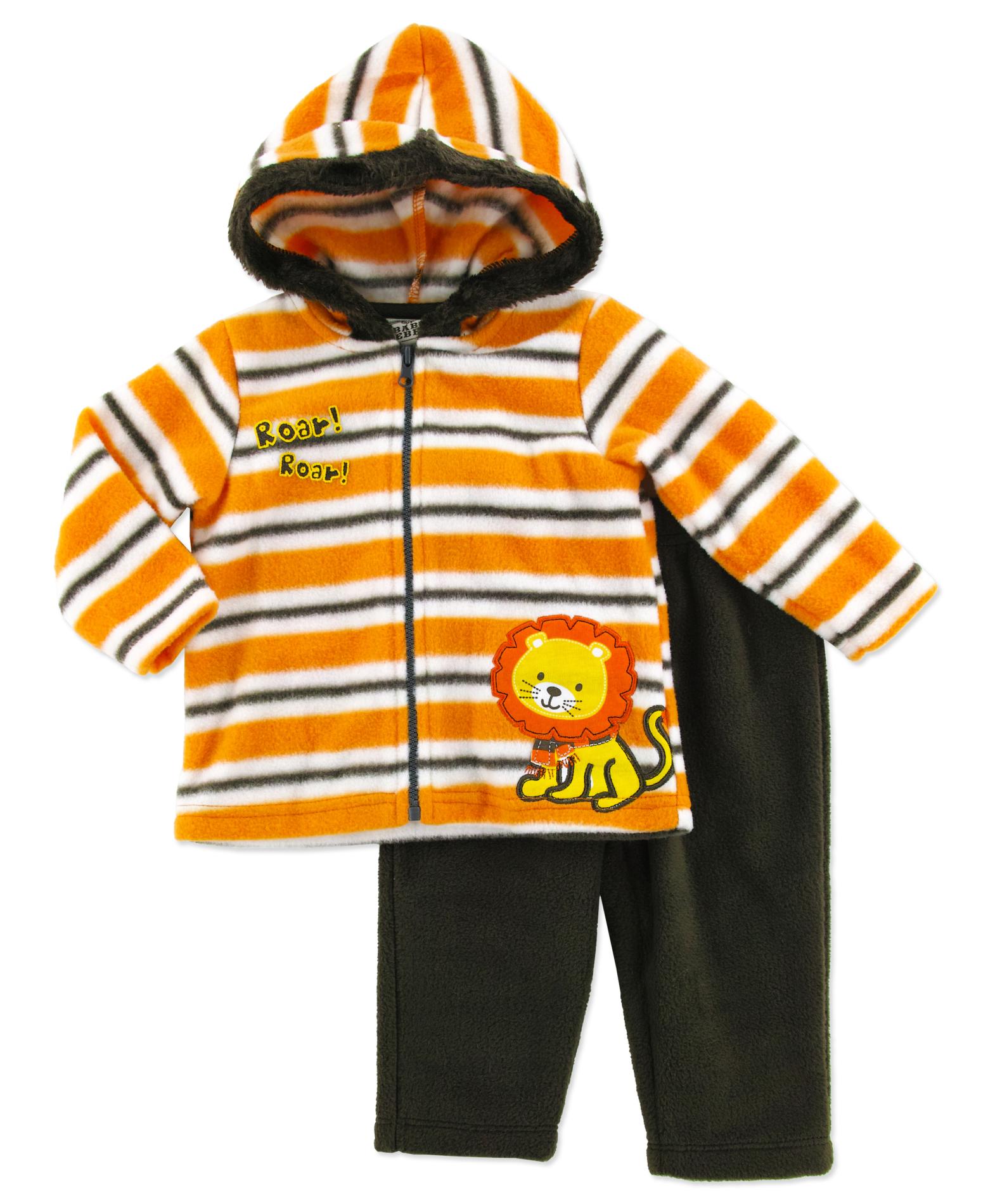 Little Rebels Newborn Boy's Hoodie Jacket & Pants - Lion