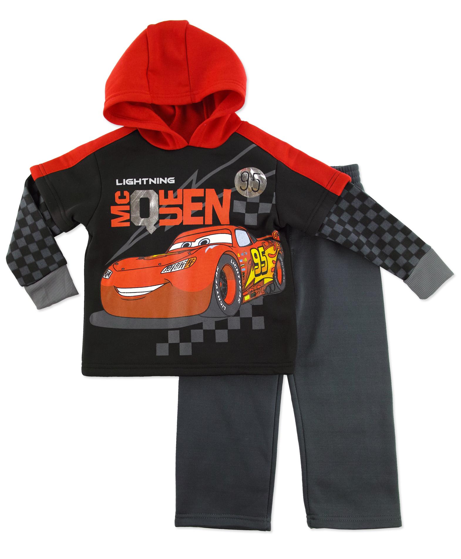 Disney Lightning McQueen Infant & Toddler Boy's Hooded T-Shirt & Pants