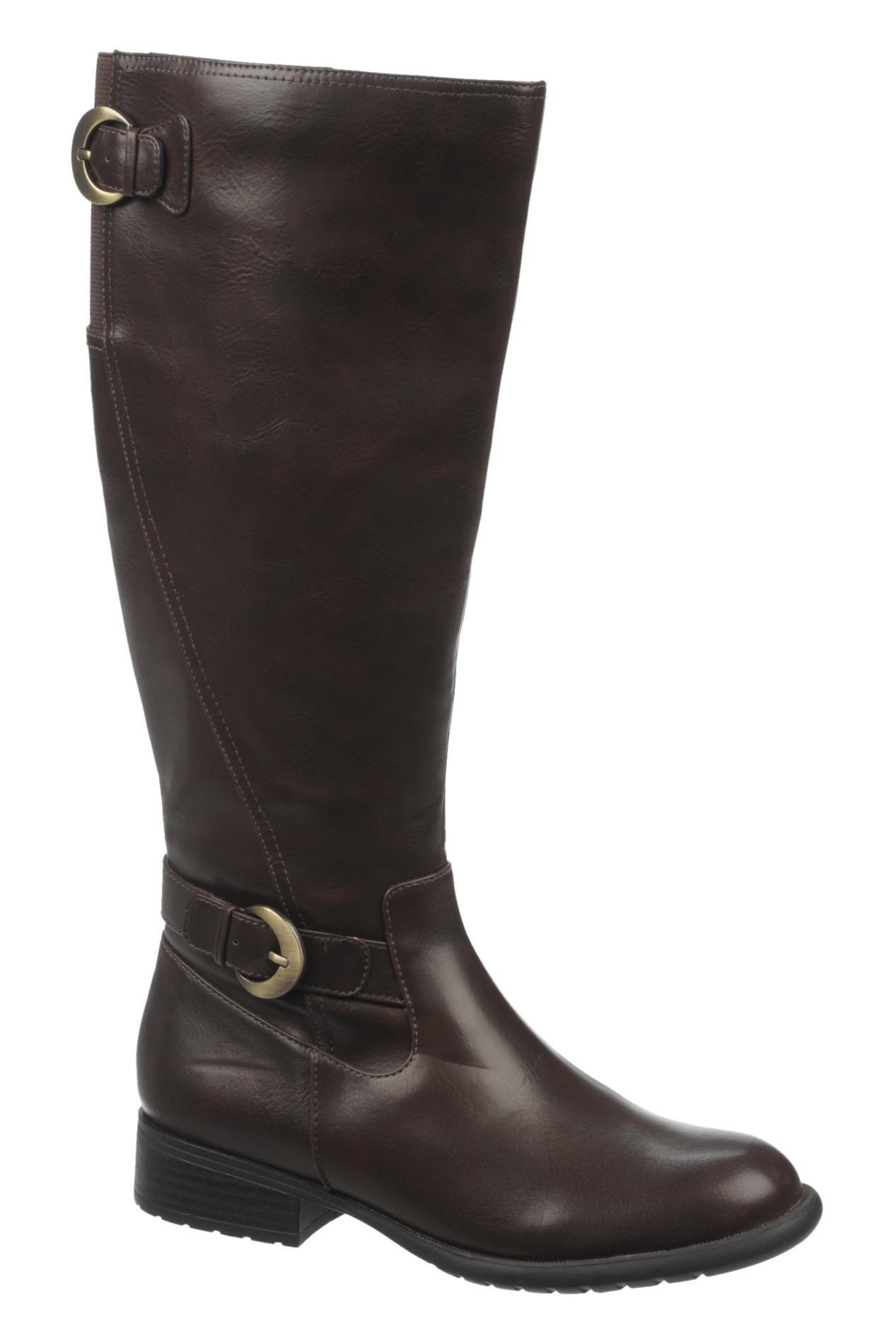 Hush Puppies Women's Xylans Knee-High Extended Calf Riding Boot - Brown