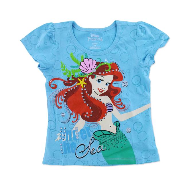Disney The Little Mermaid Toddler Girl's Graphic TShirt Under the Sea