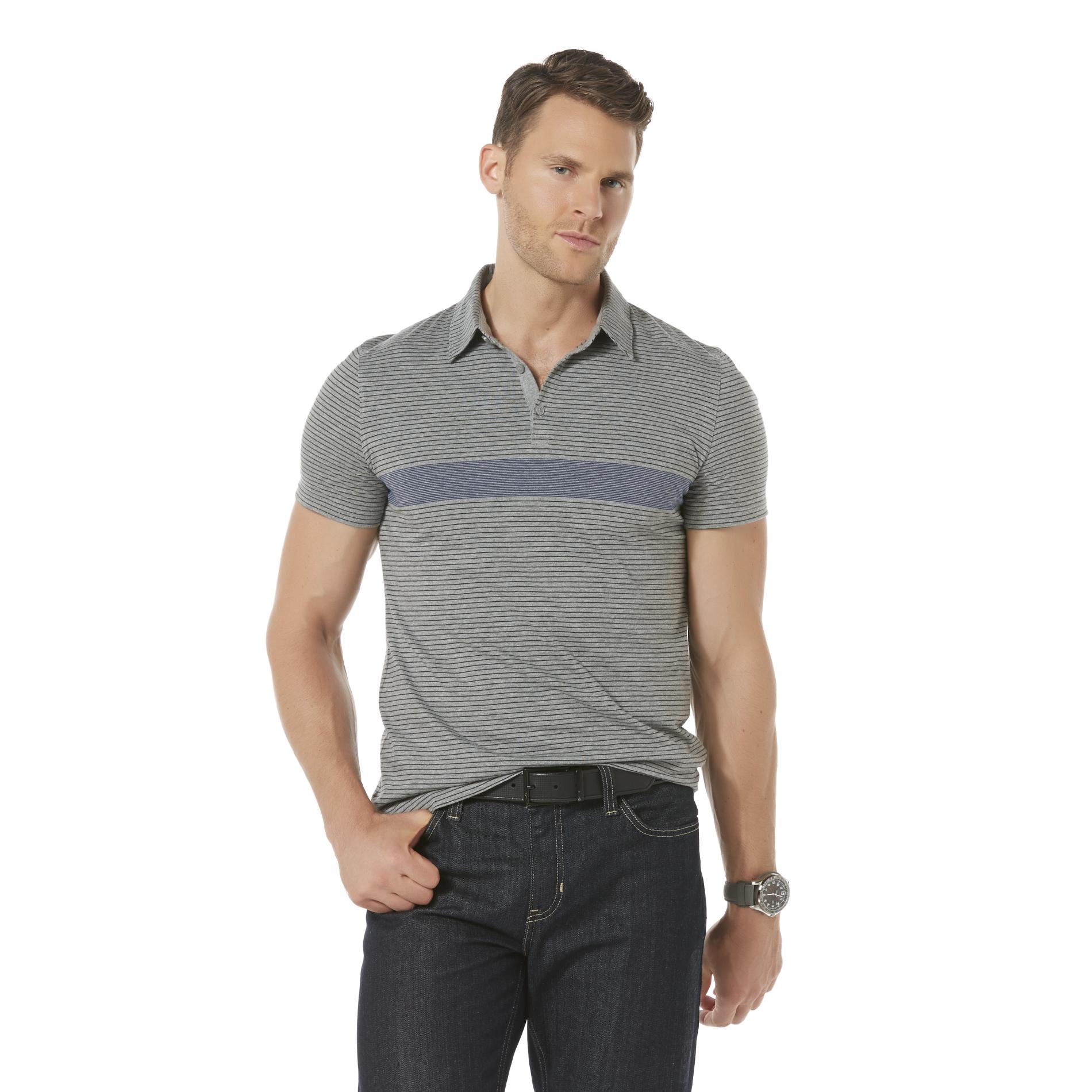 Structure Men's Modern Fit Polo Shirt - Striped