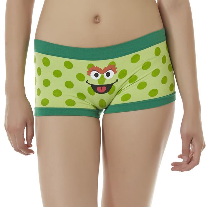 Sesame Street Junior's Boy Short Panties Oscar The Grouch