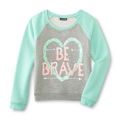Joe Boxer Girl's Graphic Sweatshirt - Be Brave