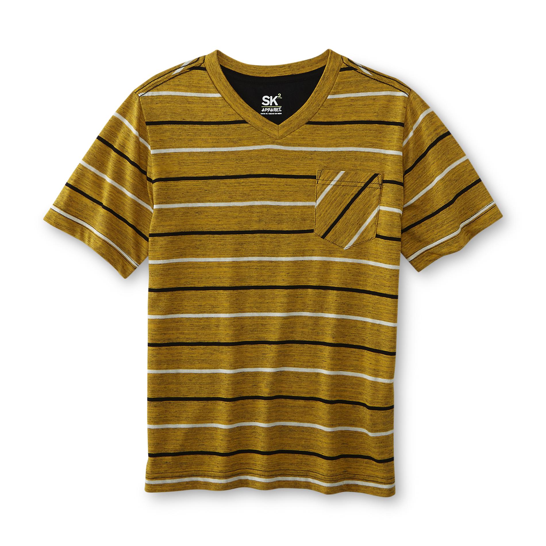 SK2 Boy's V-Neck Shirt - Striped