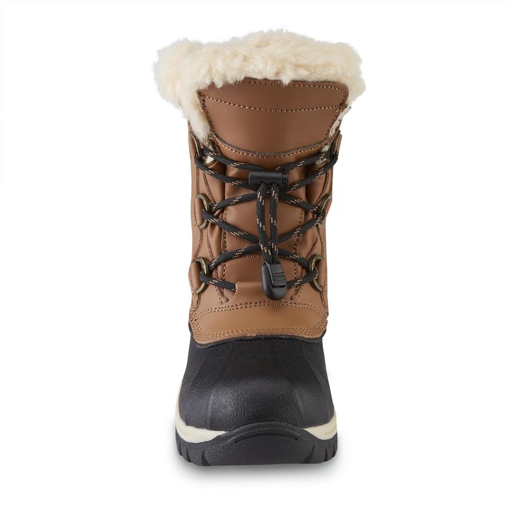 Bear Paw Girl's Kelly Brown Waterproof Winter Snow Boot