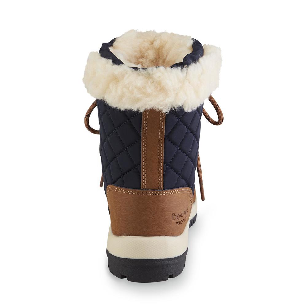 Bear Paw Girl's Bethany Blue/Brown Winter Snow Boot