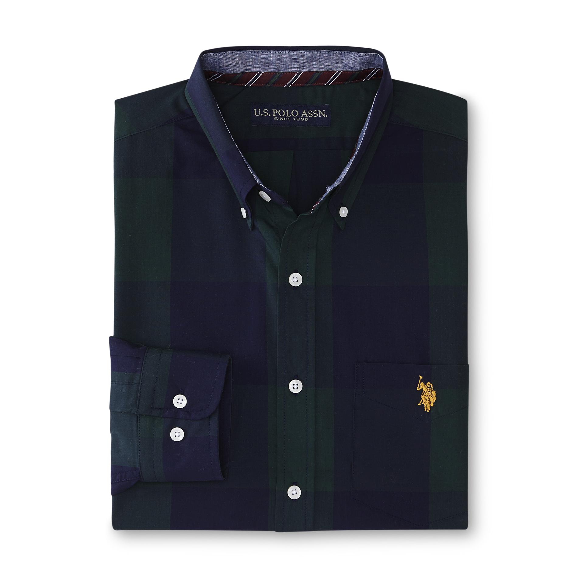 U.S. Polo Assn. Men's Button-Front Shirt - Striped