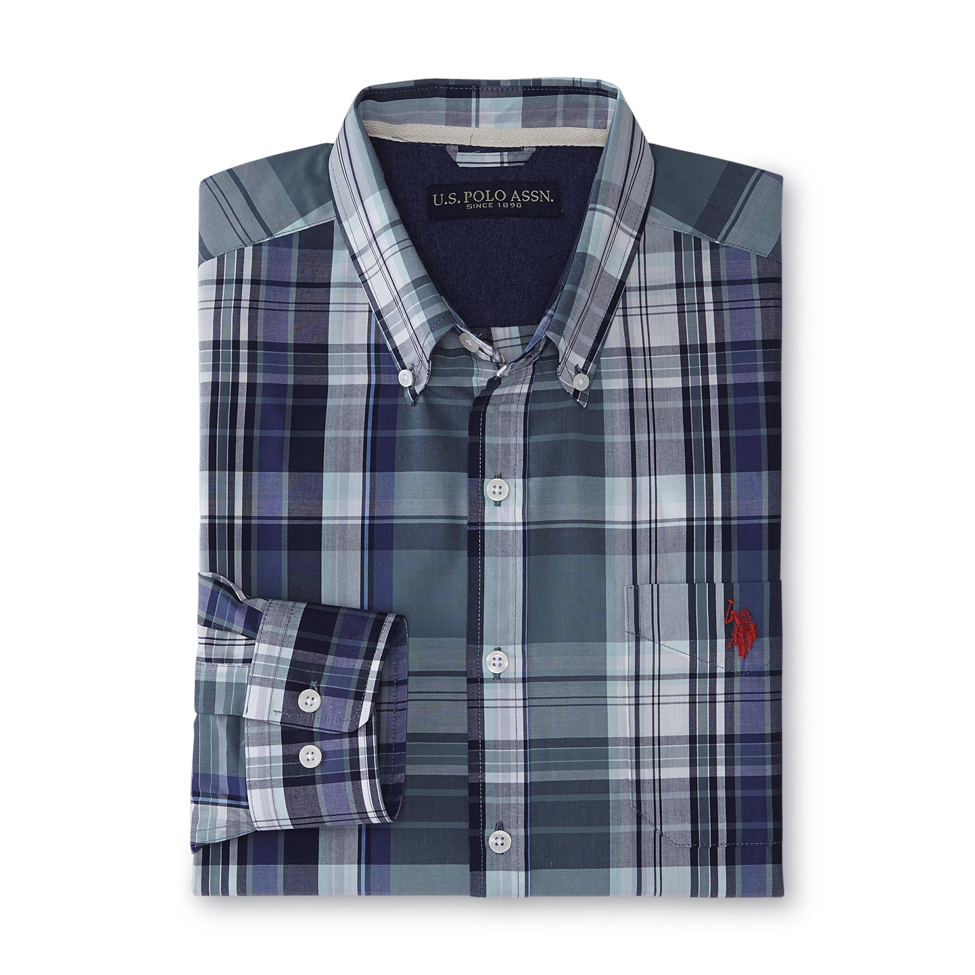 U.S. Polo Assn. Men's Button-Front Shirt - Plaid