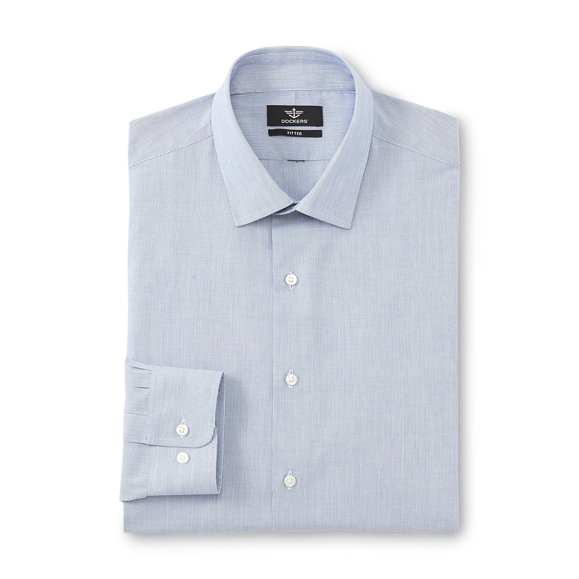 Dockers Men's Fitted Dress Shirt - Striped