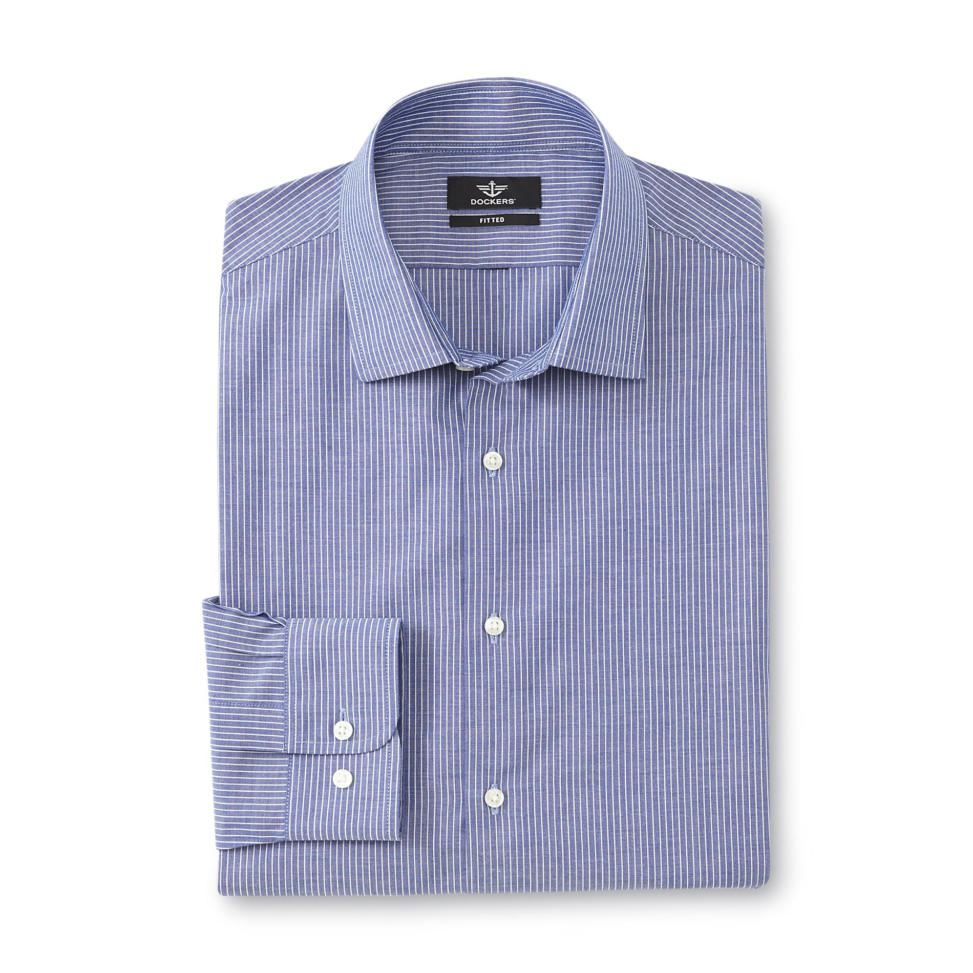 Dockers Men's Fitted Dress Shirt - Striped