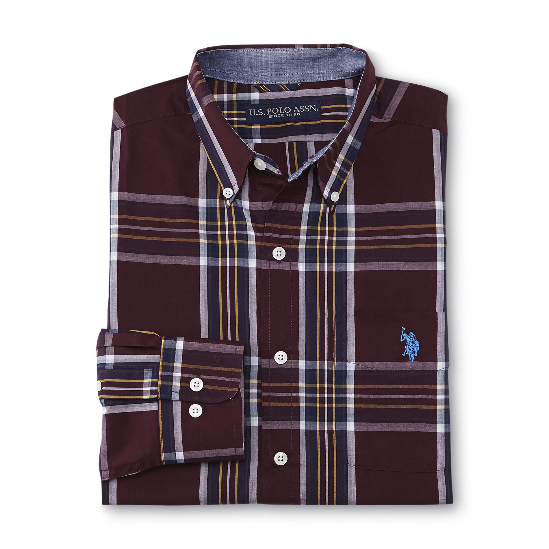 U.S. Polo Assn. Men's Button-Front Shirt - Plaid