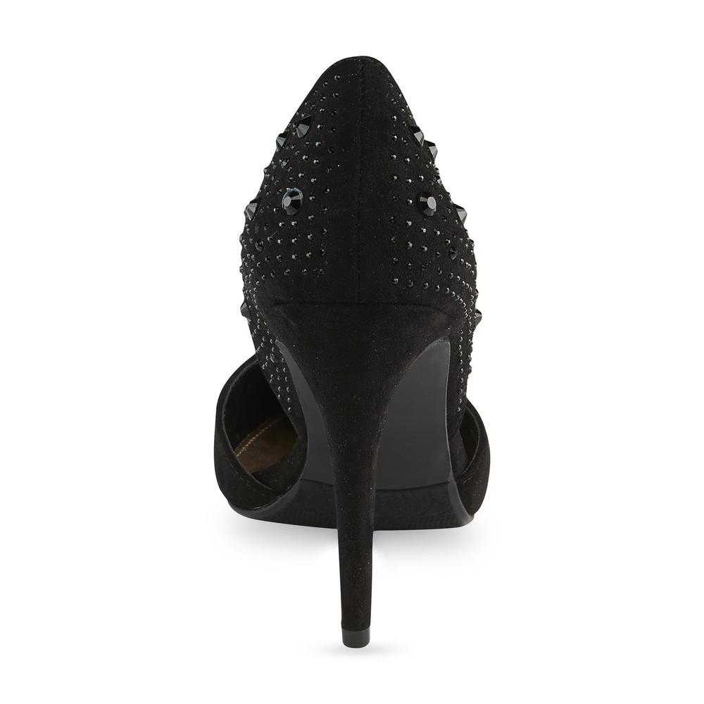 Attention Women's Dillon Black Embellished D'Orsay Pump