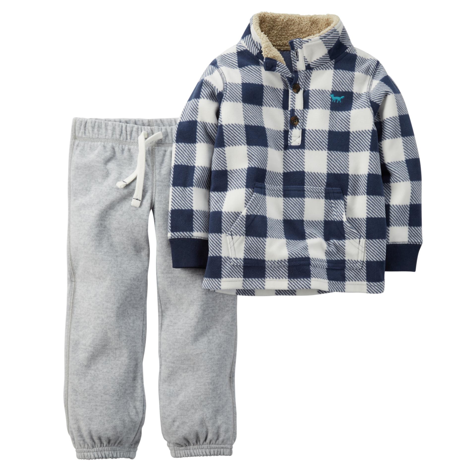 Carter's Newborn & Infant Boy's Flannel Shirt & Sweatpants