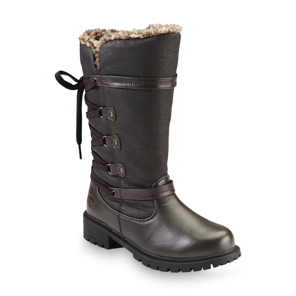 Totes Women's Duluth Brown Lace-Up Boot