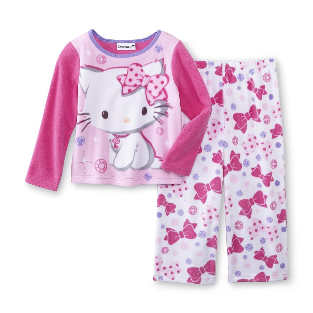 Sanrio Charmmykitty Infant & Toddler Girl's Fleece Pajama Top & Pants