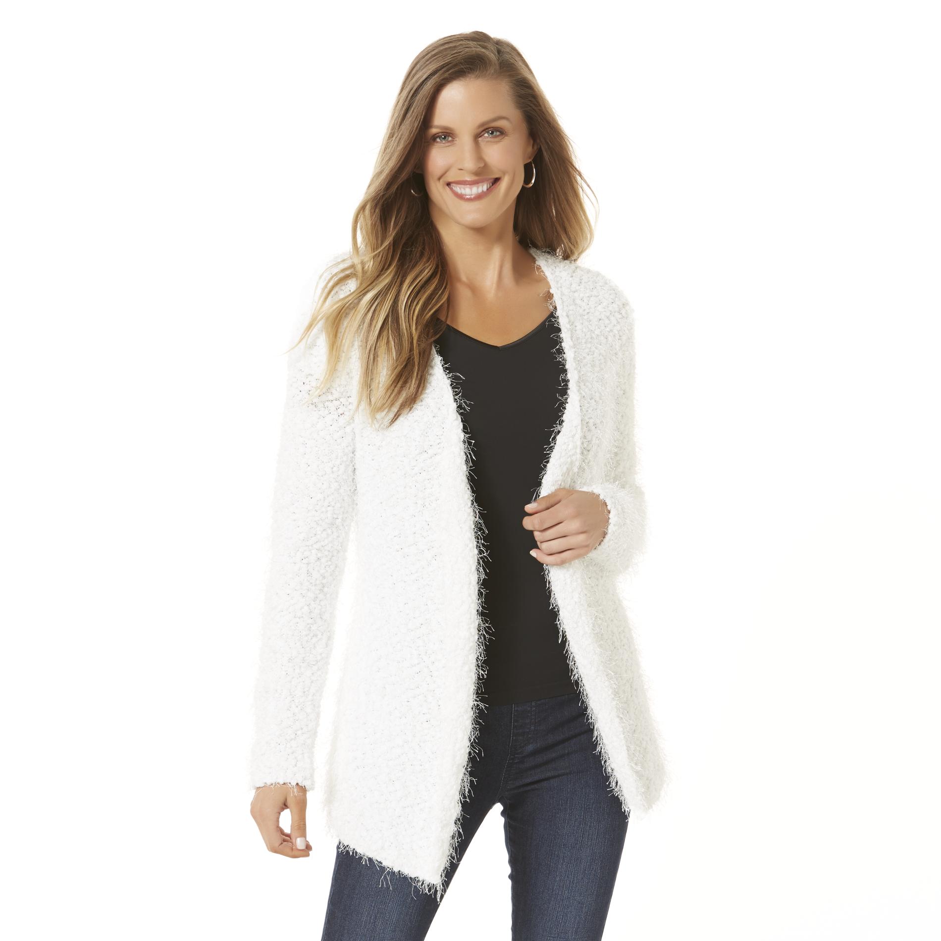 Jaclyn Smith Women's Eyelash Cardigan