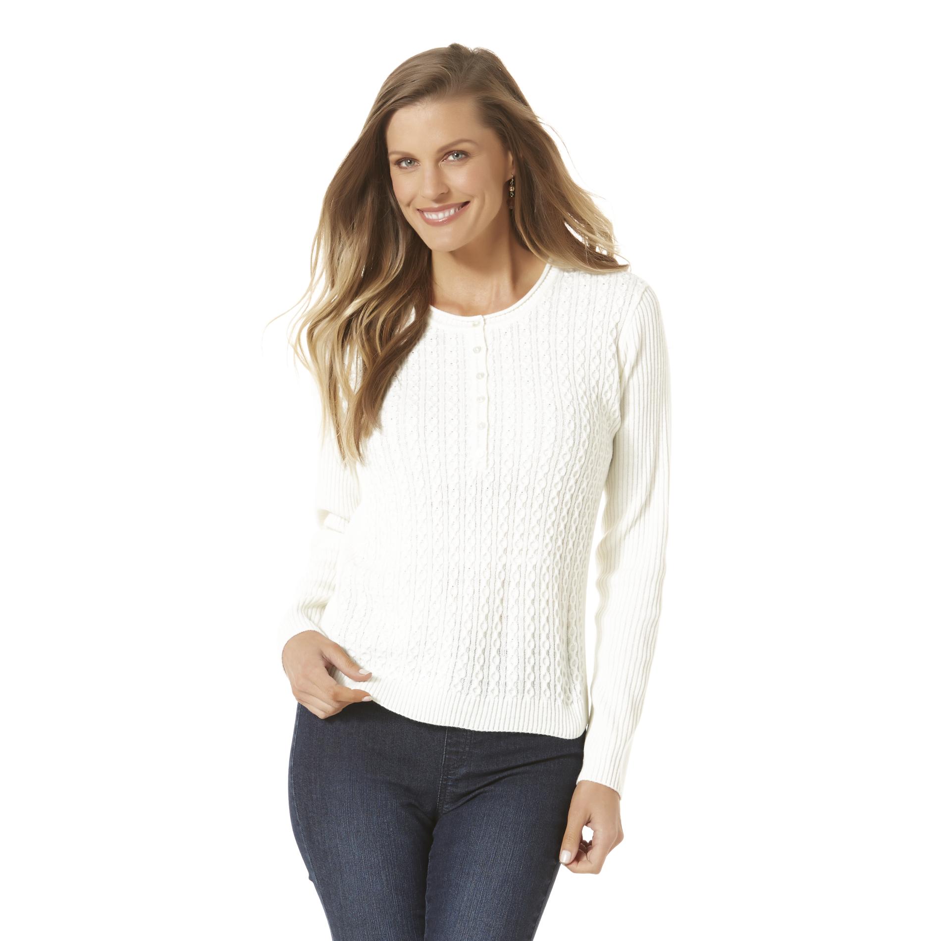 Laura Scott Petite's Henley Sweater