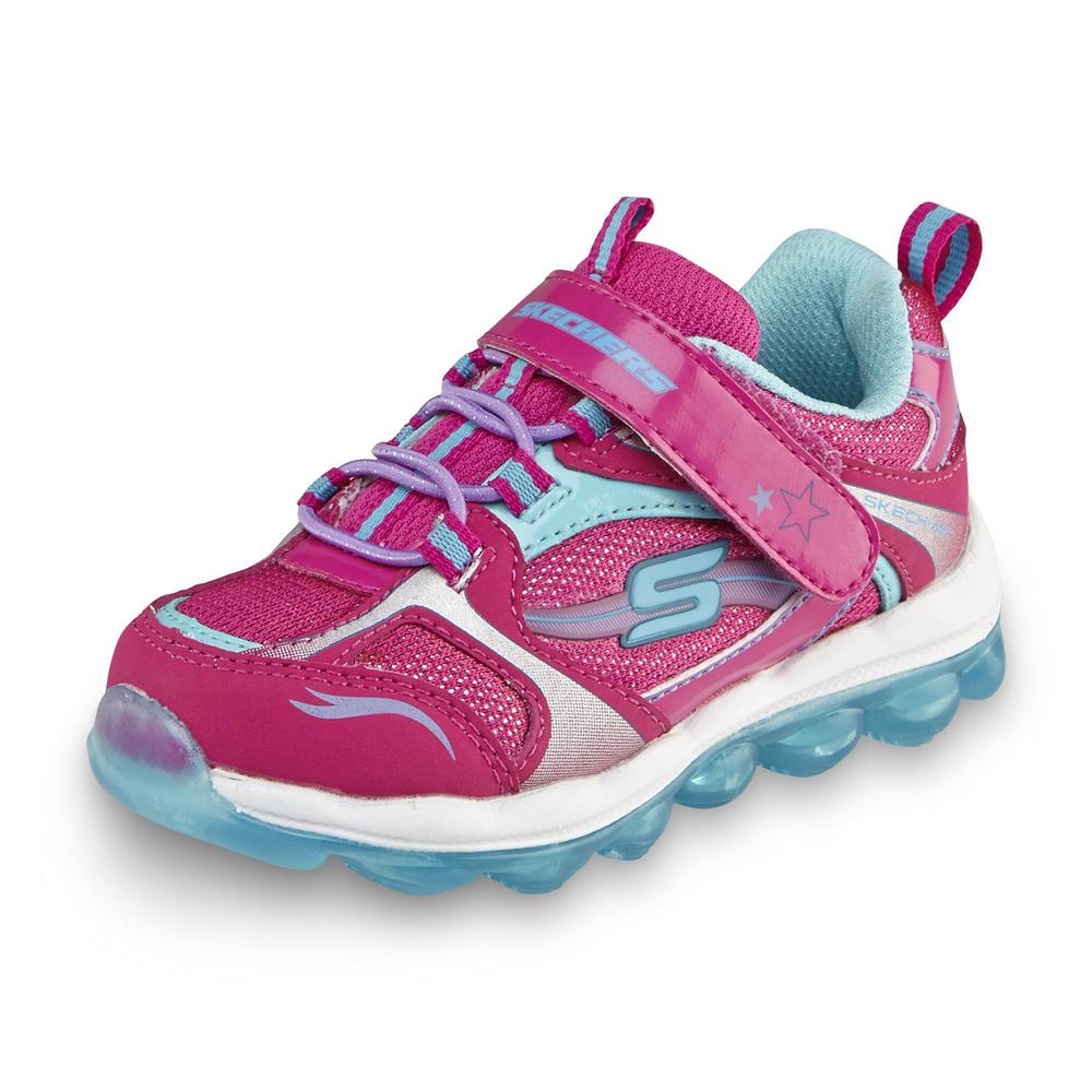Skechers Toddler Girl's SKECH-AIR Memory Foam Pink/Multicolor Athletic Shoe