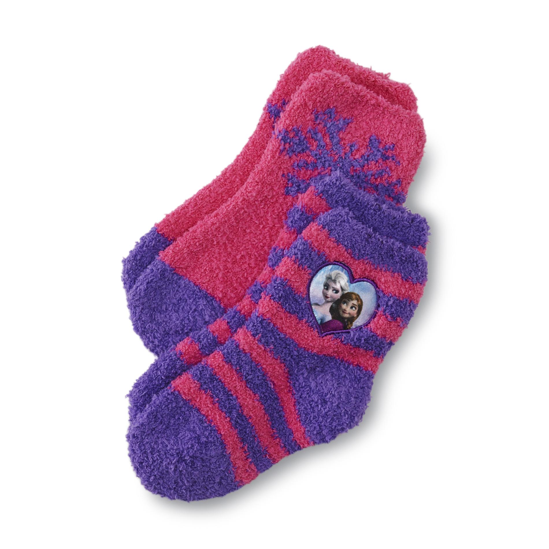 Disney Frozen Girl's 2-Pairs Plush Socks