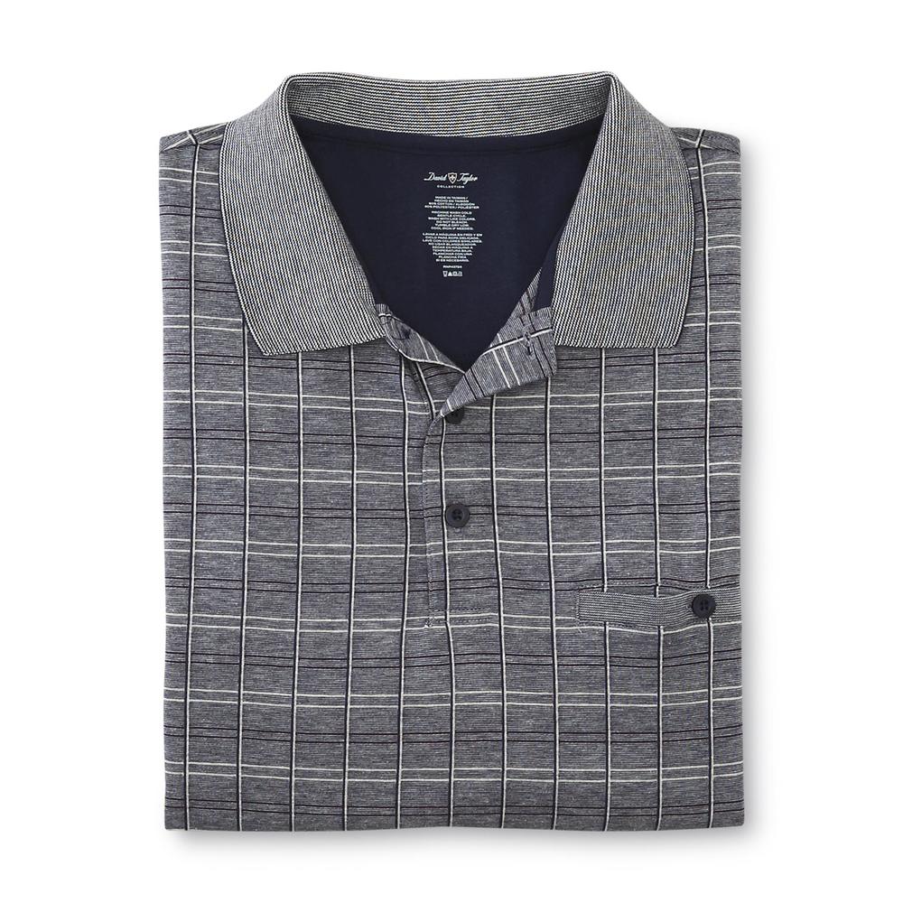 David Taylor Collection Men's Knit Polo Shirt
