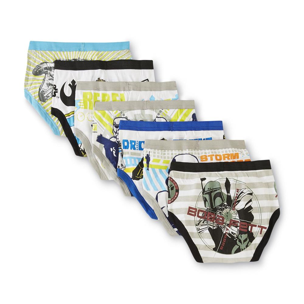 Star Wars Toddler Boy's 7-Pack Briefs - Characters & Ships
